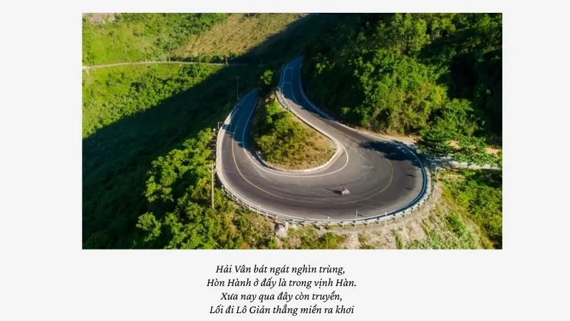 Hải Vân bát ngát nghìn trùng, Hòn Hành ở đấy là trong vịnh Hàn