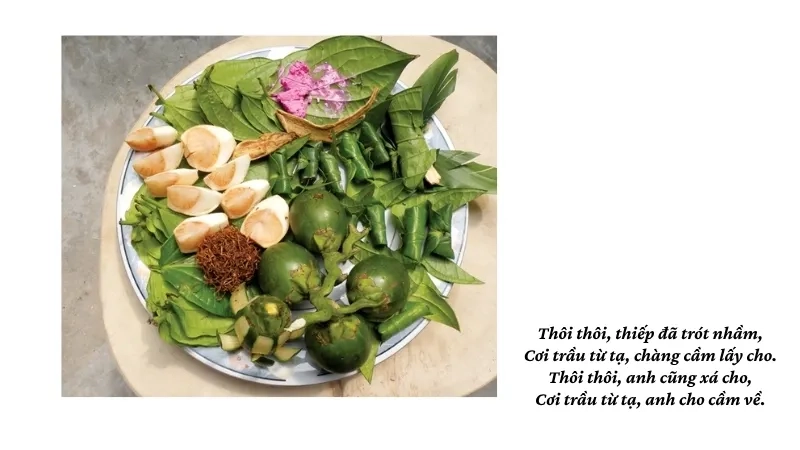  Thôi thôi, thiếp đã trót nhầm, Cơi trầu từ tạ, chàng cầm lấy cho
