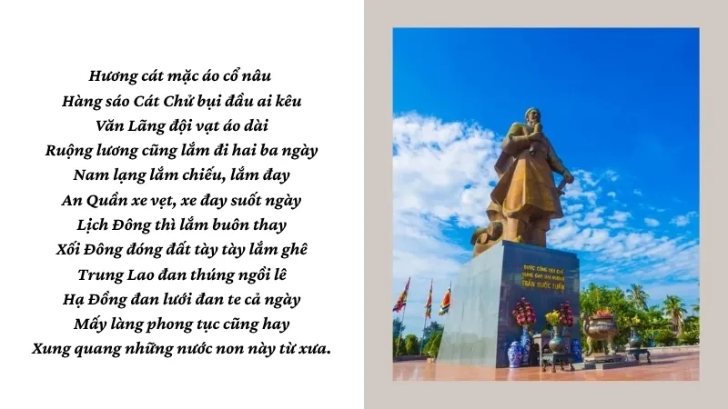 Hương cát mặc áo cổ nâu Hàng sáo Cát Chử bụi đầu ai kêu