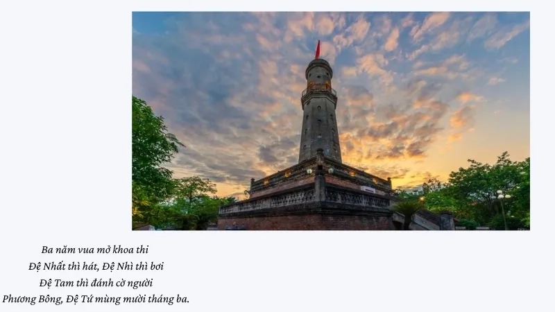 Ba năm vua mở khoa thi Đệ Nhất thì hát, Đệ Nhì thì bơi