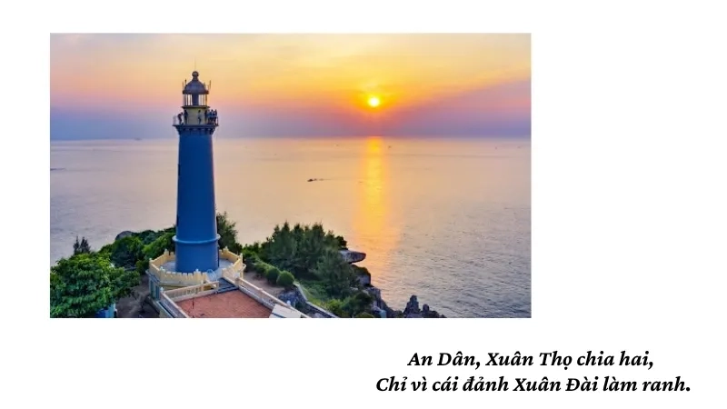 An Dân, Xuân Thọ chia hai, Chỉ vì cái đảnh Xuân Đài làm ranh