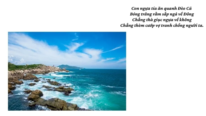 Con ngựa tía ăn quanh Đèo Cả Bóng trăng rằm sắp ngả về Đông