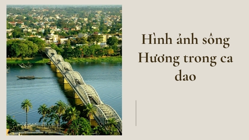 Hình ảnh sông Hương trong ca dao