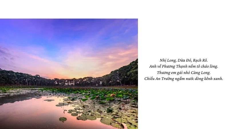  Nhị Long, Dừa Đỏ, Rạch Rô. Anh về Phương Thạnh nếm tô cháo lòng