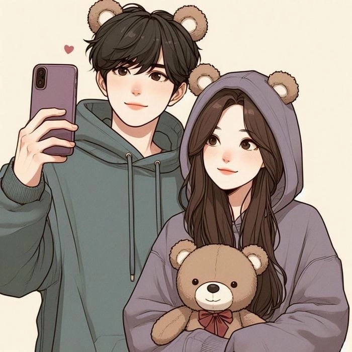 Ngắm hình ảnh tình yêu chibi, nét vẽ nhỏ nhắn và ngọt ngào