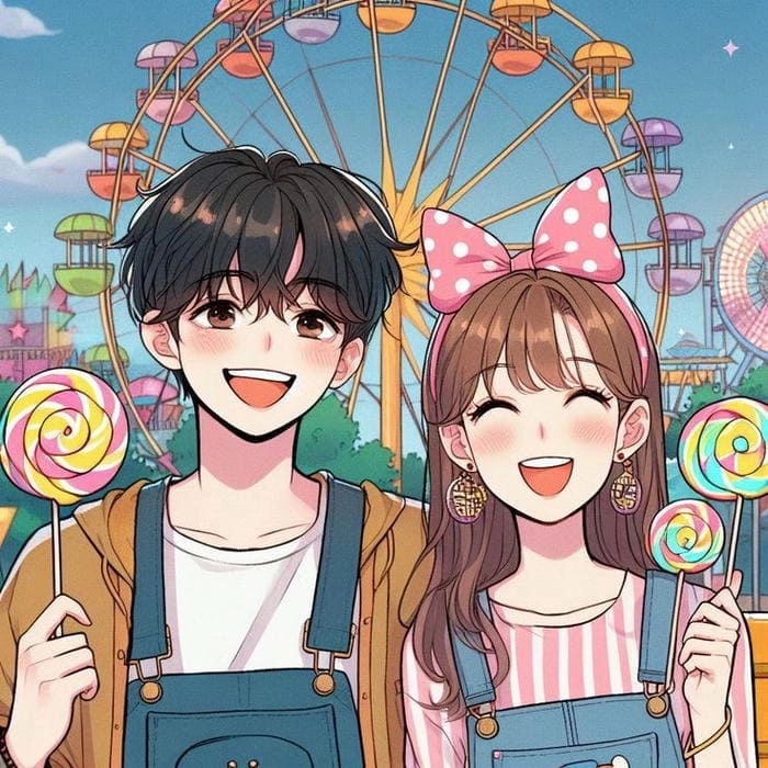 Thưởng thức hình nền cặp đôi hạnh phúc, niềm vui lan tỏa tình yêu