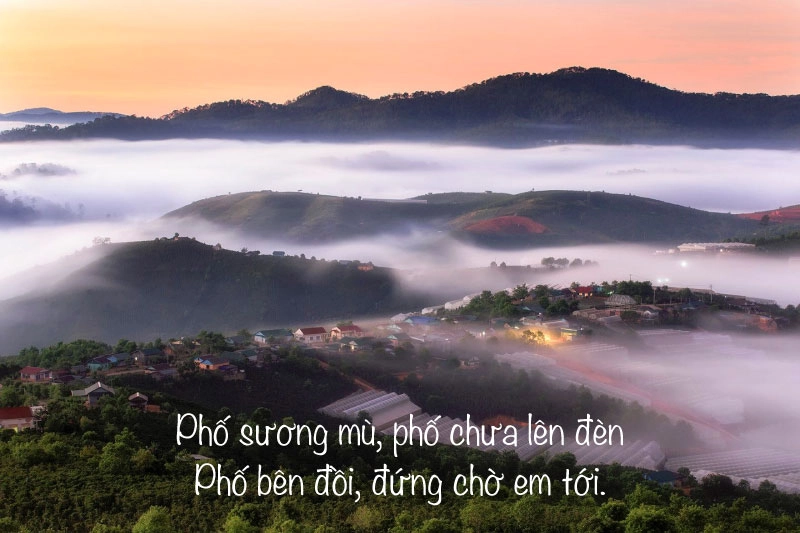 Sương mờ theo bước chiều về Đà Lạt