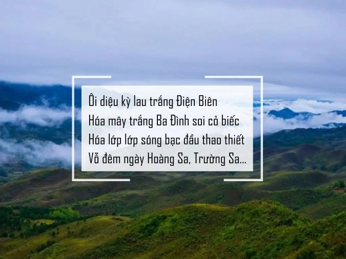 Bồng bềnh trôi nhẹ trời Điện Biên mây trắng