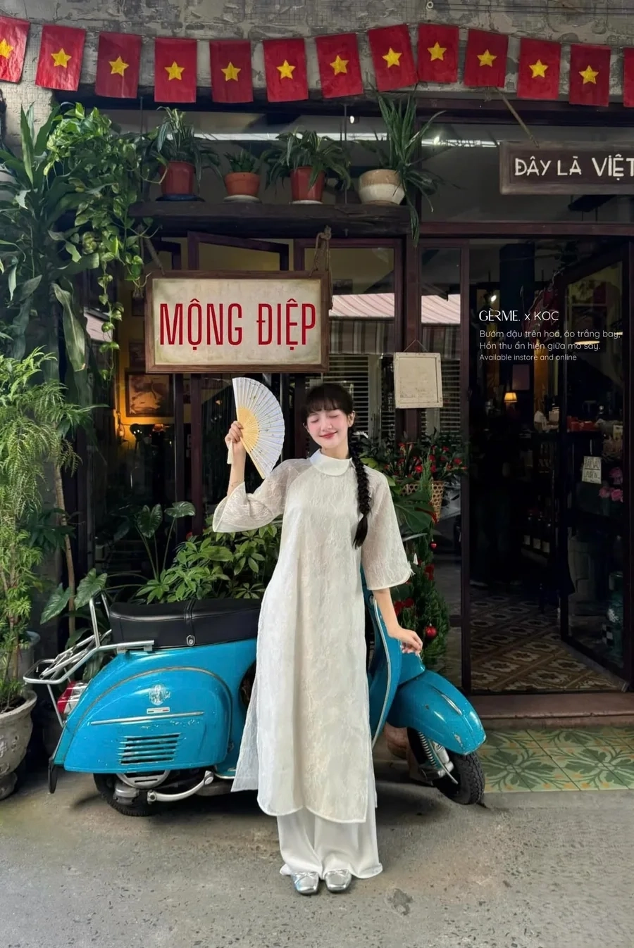 Thưởng thức áo dài trắng cách tân, phong cách hiện đại và nổi bật