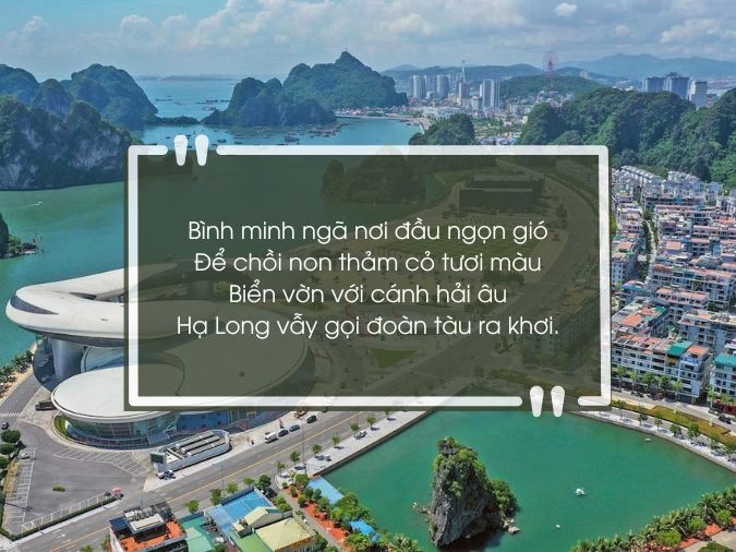 Bức tranh xanh biển trời Hạ Long bất tận