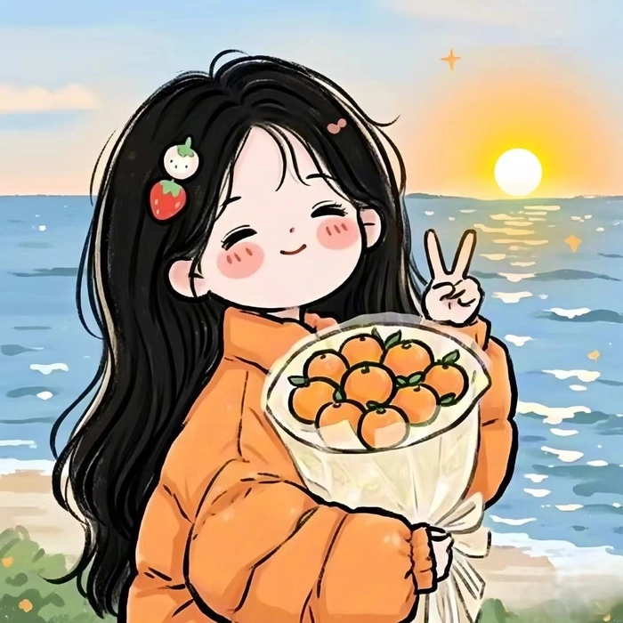 Tải hình nền cô gái cầm hoa, phong cách lãng mạn cho điện thoại