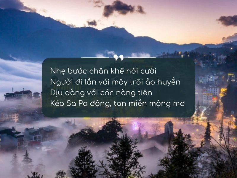 Mơ hồ giữa mây trắng chính là Sa Pa sương khói