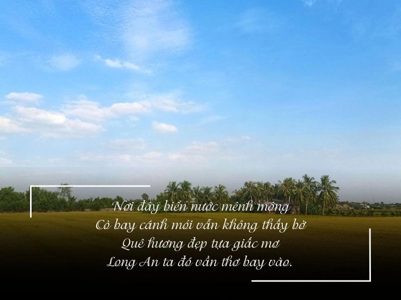Thả hồn phiêu lãng trong một thoáng Long An