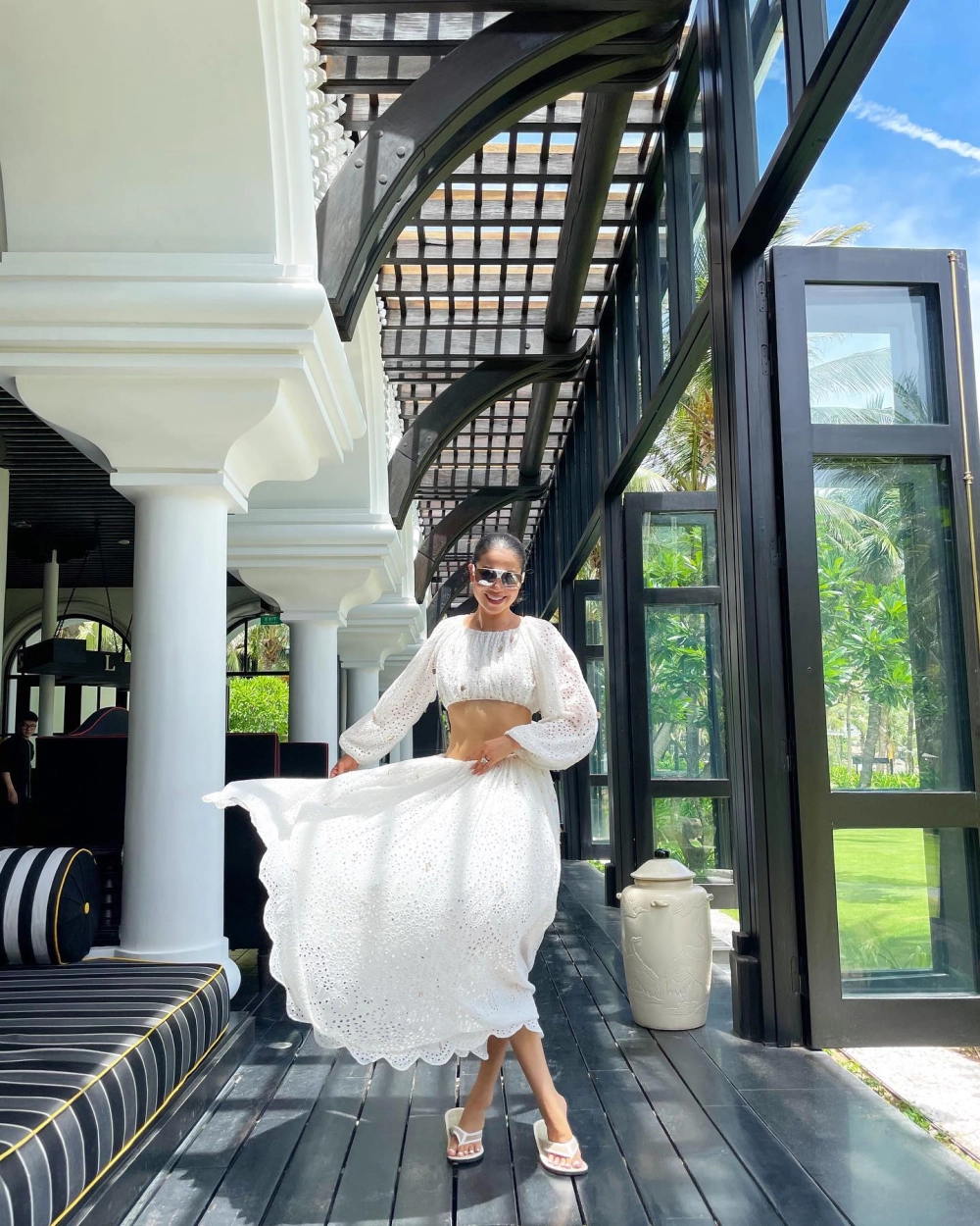 Vẻ đẹp đài các của Hoa hậu Hương Phạm trên thảm đỏ