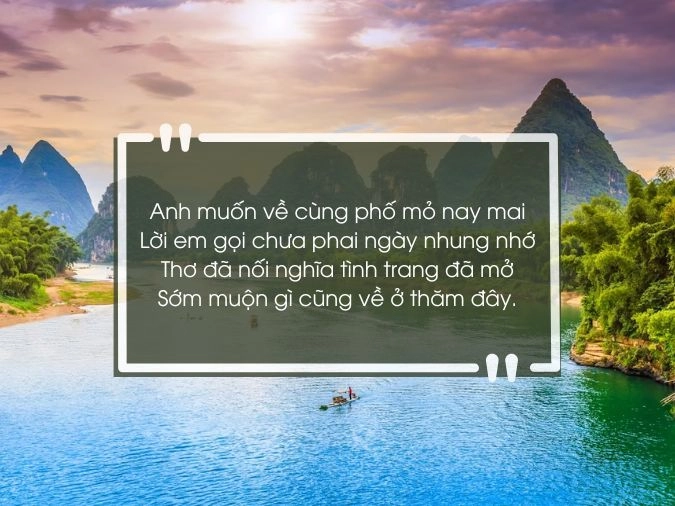 Đón chờ anh về mời anh đến quê em nhé