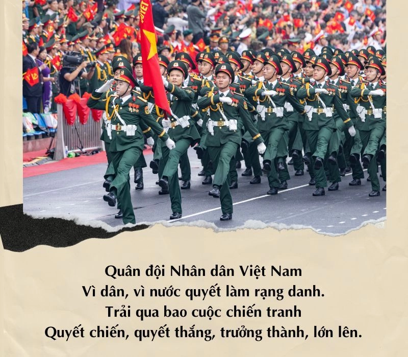 Thơ ngợi ca rực rỡ chào mừng ngày 22/12