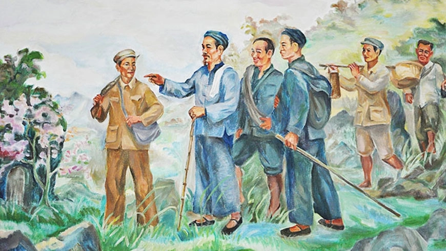 Những bài thơ về Bác kể chuyện Thǎm Pác Bó