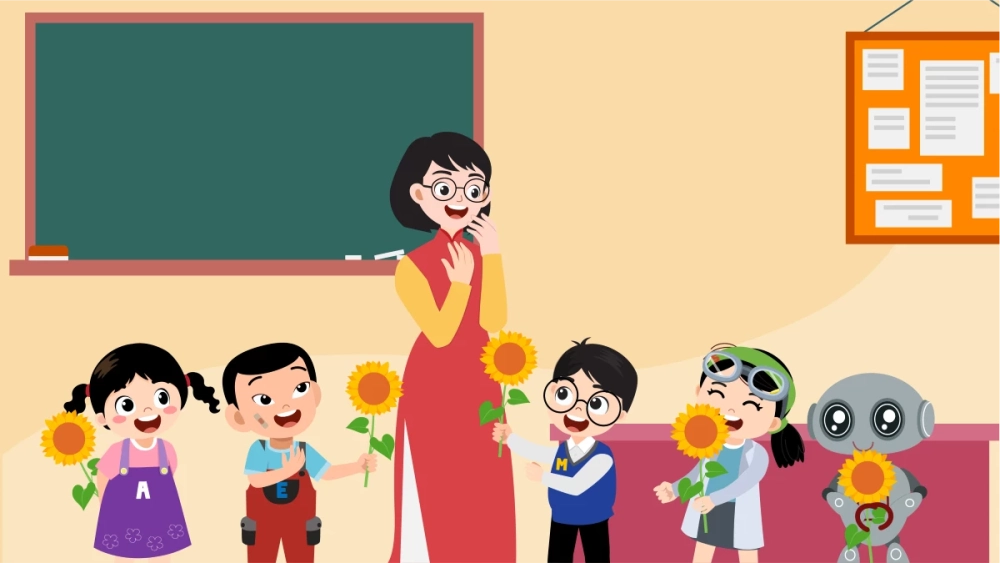 Bài thơ về cô giáo em nhớ Bàn tay cô giáo