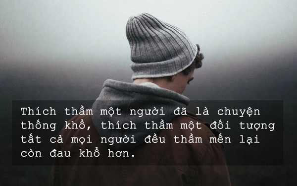 Mắt nhìn theo bóng Yêu đơn phương