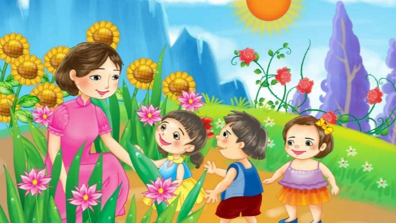 Bài thơ về giáo viên chủ nhiệm dịu dàng Cô giáo mầm non