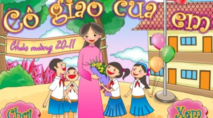 Giọng nói dịu dàng Em yêu cô giáo