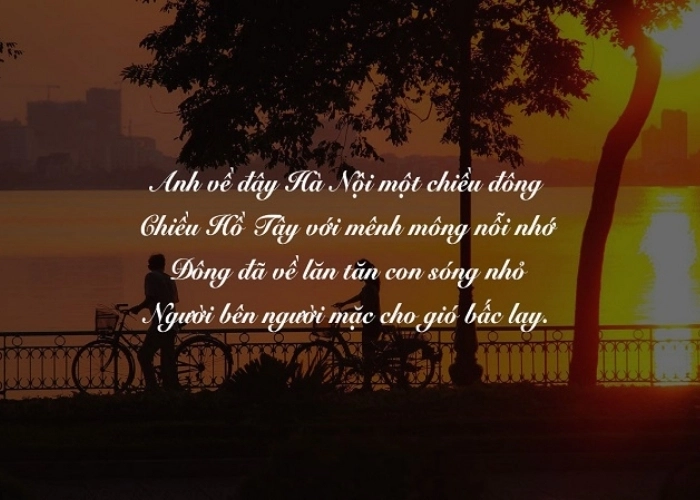 Lặng yên trong gió Chiều Hồ Tây trôi