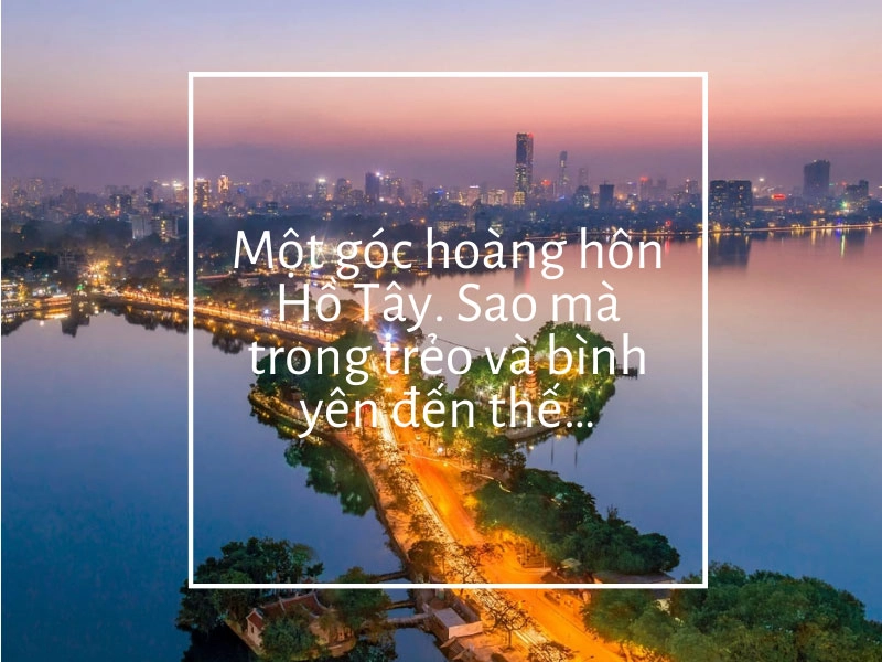 Lặng thầm trở lại Ký ức Hồ Tây