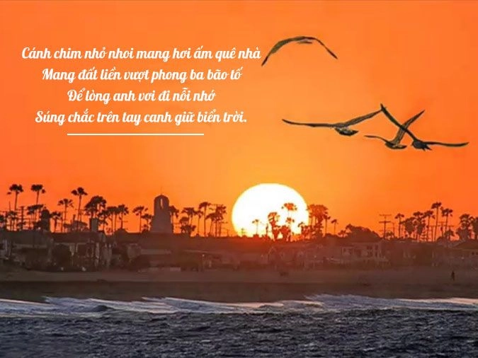Thơ về tháng 5 dạt dào Tháng 5 về biển ơi