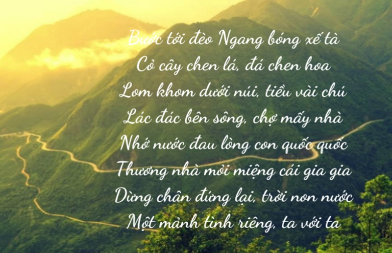 Mẹ thiên nhiên là cảm hứng cho bài thơ về vẻ đẹp thiên nhiên