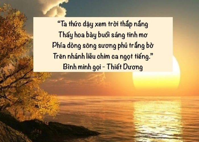 Bình minh hé mở những vần bài thơ về vẻ đẹp thiên nhiên