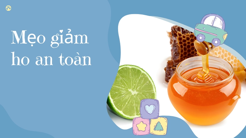 Cách trị ho cho bé tại nhà bằng mật ong