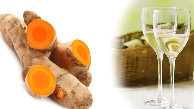 Nghệ tươi và rượu trắng giúp tái tạo tế bào