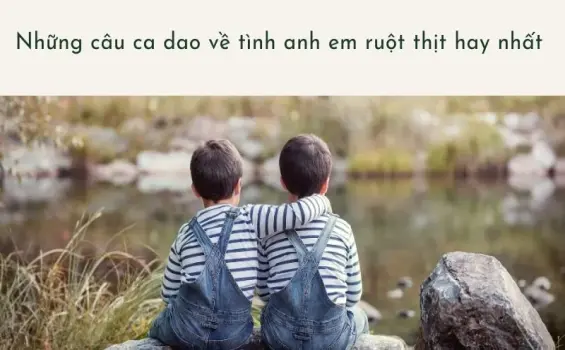 Ca dao về tình anh em ruột thịt đầy cảm động và sâu sắc