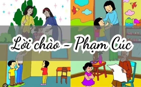 Bài thơ Lời chào (Phạm Cúc) - Chủ đề thơ trường mầm non