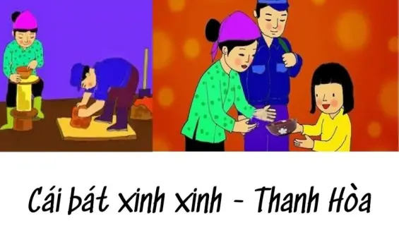 Bài thơ Cái bát xinh xinh (Thanh Hòa) - Chủ đề thơ trường mầm non
