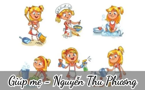 Bài thơ Giúp mẹ (Nguyễn Thu Phương) - Chủ đề thơ trường mầm non