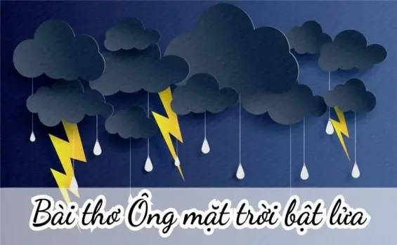 Bài thơ Ông mặt trời bật lửa - Chủ đề thơ trường mầm non