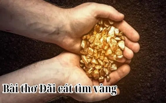 Bài thơ Đãi cát tìm vàng - Bài thơ đầy triết lý sống