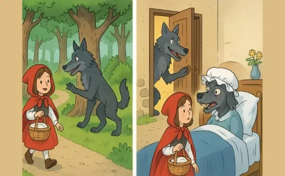 Tóm tắt truyện Cô Bé Quàng Khăn Đỏ ngắn gọn dễ hiểu