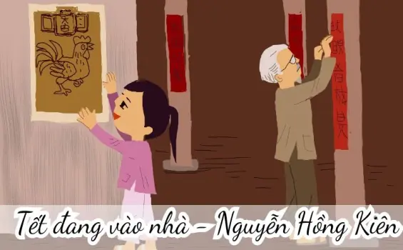 Bài thơ Tết đang vào nhà (Nguyễn Hồng Kiên) - Chủ đề thơ trường mầm non