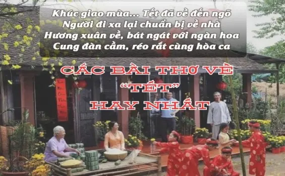 Thơ Tết ngọt ngào mang hương vị đoàn viên sum họp