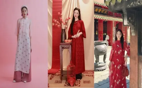 Gái xinh áo dài nổi bật với nụ cười trong sáng và ngọt ngào
