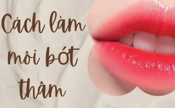 Cách làm môi bớt thâm tự nhiên giúp môi hồng rõ rệt