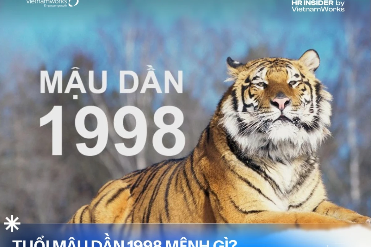 Sinh năm 1998 tuổi Mậu Dần mệnh gì, hợp tuổi nào và màu gì năm 2026