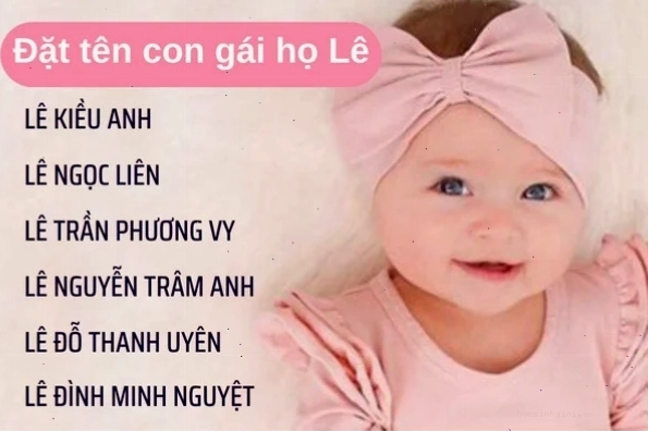 Bé gái họ Lê với nụ cười tươi tắn, tên hay cho bé gái họ Lê