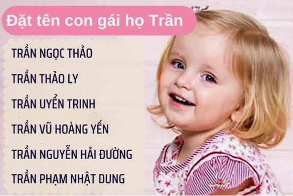 Bé gái họ Trần với vẻ đẹp trong sáng, tên hay cho bé gái họ Trần