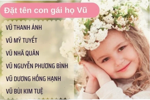 Bé gái họ Vũ đáng yêu, tên hay cho bé gái họ Vũ
