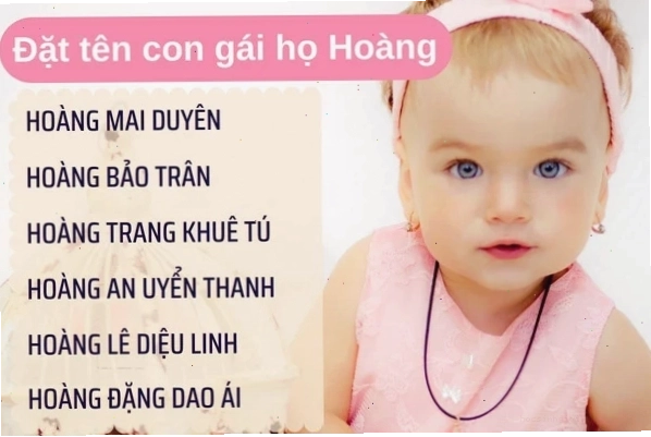 Bé gái xinh xắn, tên hay cho bé gái họ Hoàng
