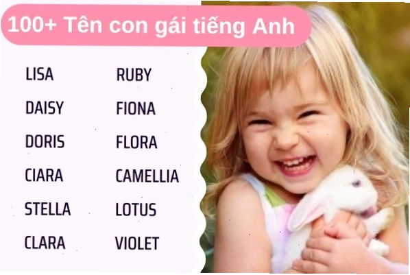 Bé gái xinh xắn, tên tiếng Anh hay cho bé gái