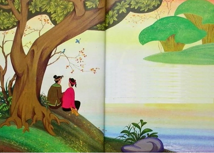 Bé lắng nghe mẹ kể chuyện